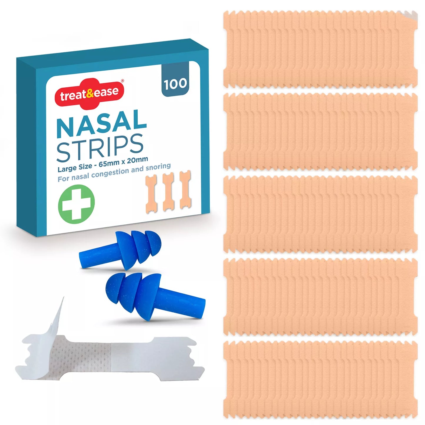 SnoreEase™ Large Anti-Snoring Nasal Strips